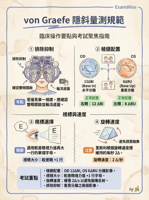 驗光師 - 隱斜位測量方法 - AI 圖文解析預覽