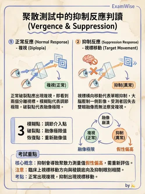 驗光師 - 調節性內聚力與聚散功能檢測 - AI 圖文解析預覽