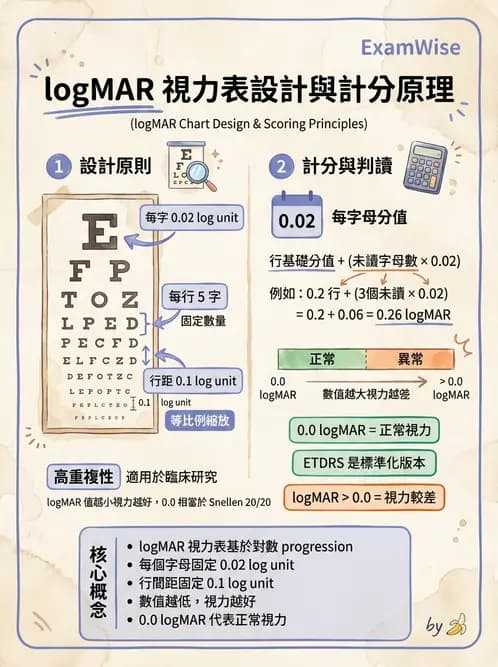 驗光師 - 視力檢查與視力值換算 - AI 圖文解析預覽