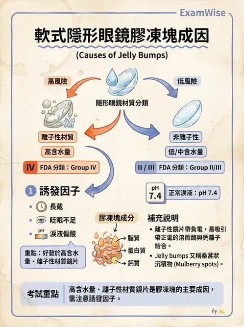 驗光師 - 結膜眼瞼反應、沉澱物與乾眼 - AI 圖文解析預覽