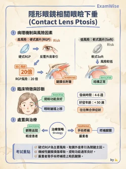 驗光師 - 結膜眼瞼反應、沉澱物與乾眼 - AI 圖文解析預覽