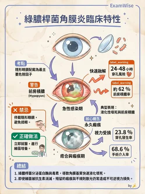 驗光師 - 感染性角膜炎與急性紅眼 - AI 圖文解析預覽