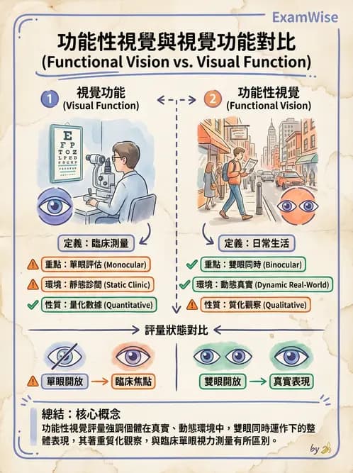 驗光師 - 功能性評估、對比敏感度與色覺 - AI 圖文解析預覽