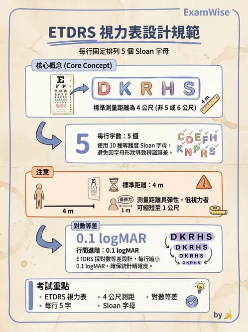 驗光師 - 視力表與視力量測 - AI 圖文解析預覽