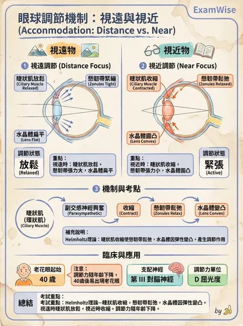 驗光師 - 水晶體與玻璃體 - AI 圖文解析預覽