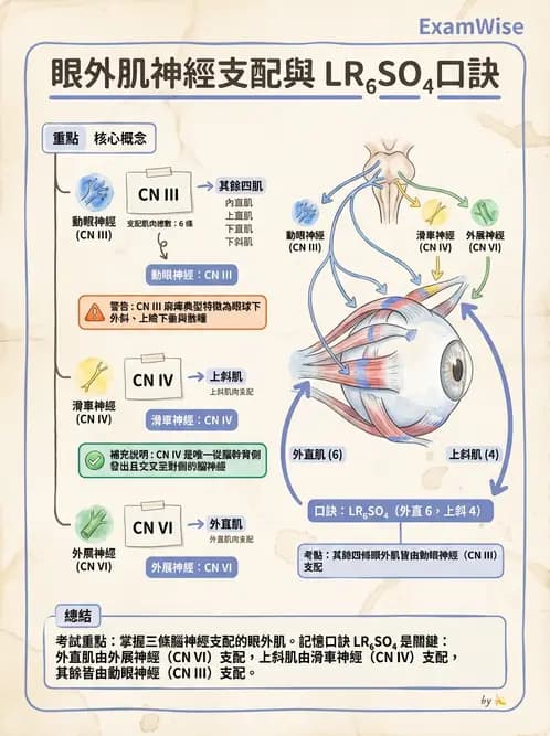 驗光師 - 眼外肌與眼球運動 - AI 圖文解析預覽