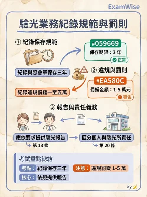 驗光師 - 業務紀錄與收費倫理罰則 - AI 圖文解析預覽