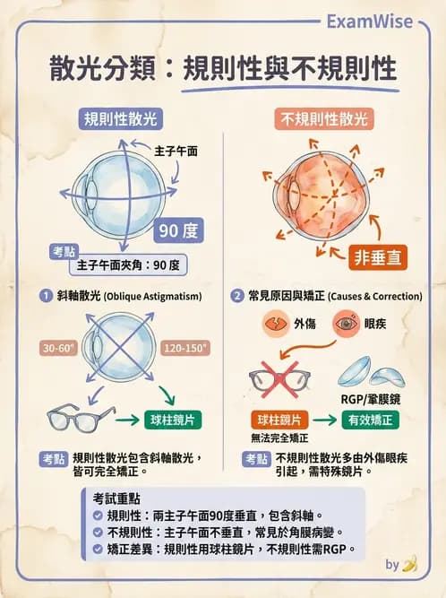 驗光師 - 散光分類與臨床判讀 - AI 圖文解析預覽