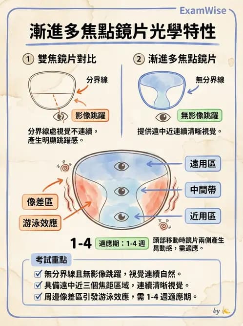 驗光師 - 鏡片放大率、材質與特殊鏡片 - AI 圖文解析預覽