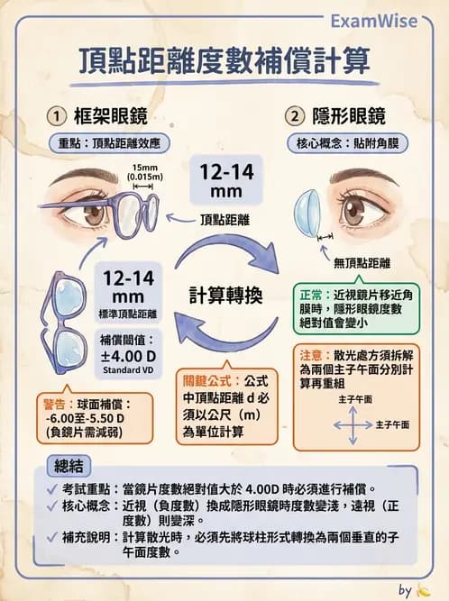 驗光師 - 鏡片材質、鍍膜與隱形眼鏡 - AI 圖文解析預覽