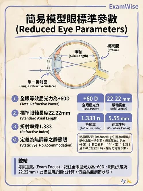 驗光師 - 眼球屈光系統基本原理 - AI 圖文解析預覽