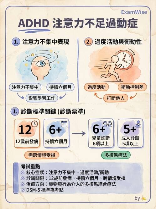 護理師 - 兒童青少年精神疾患 - AI 圖文解析預覽