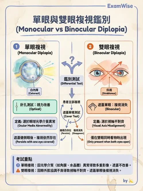驗光師 - 眼外肌運動與眼位初步檢查 - AI 圖文解析預覽