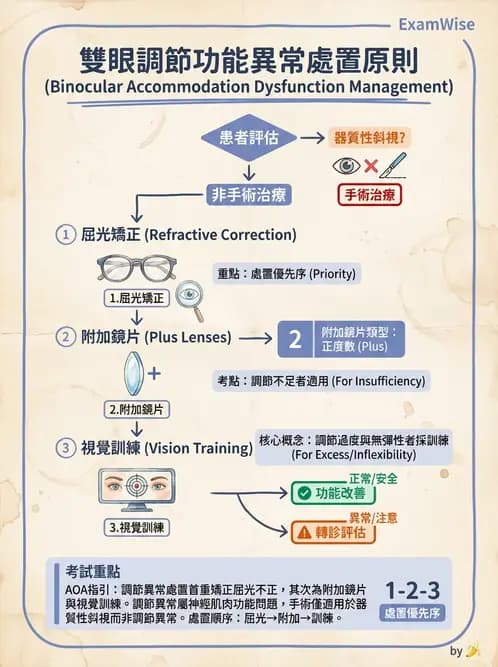 驗光師 - 調節功能異常與處置 - AI 圖文解析預覽