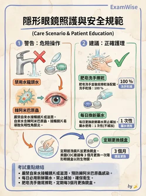 驗光師 - 隱形眼鏡護理 - AI 圖文解析預覽