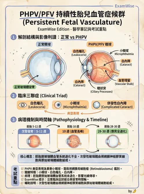 驗光師 - 眼球胚胎發育 - AI 圖文解析預覽