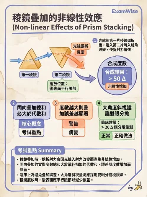 驗光師 - 稜鏡效應計算與偏心配鏡 - AI 圖文解析預覽