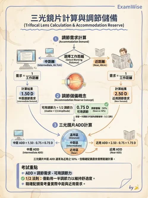 驗光師 - 景深、加入度與老花矯正 - AI 圖文解析預覽