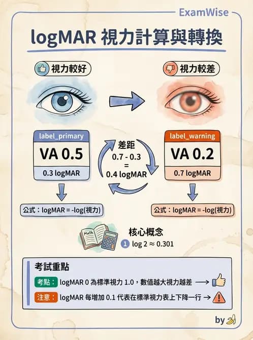 驗光師 - 視力檢查與視力值換算 - AI 圖文解析預覽