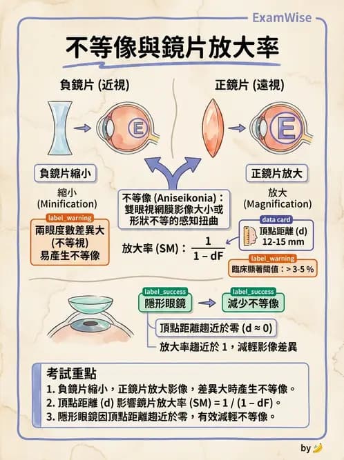 驗光師 - 散光、不等視與不等像 - AI 圖文解析預覽