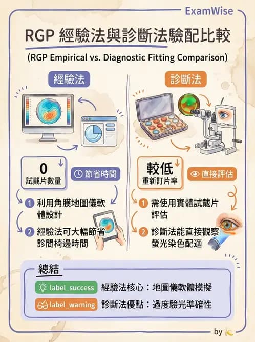 驗光師 - 硬式隱形眼鏡驗配與螢光判讀 - AI 圖文解析預覽