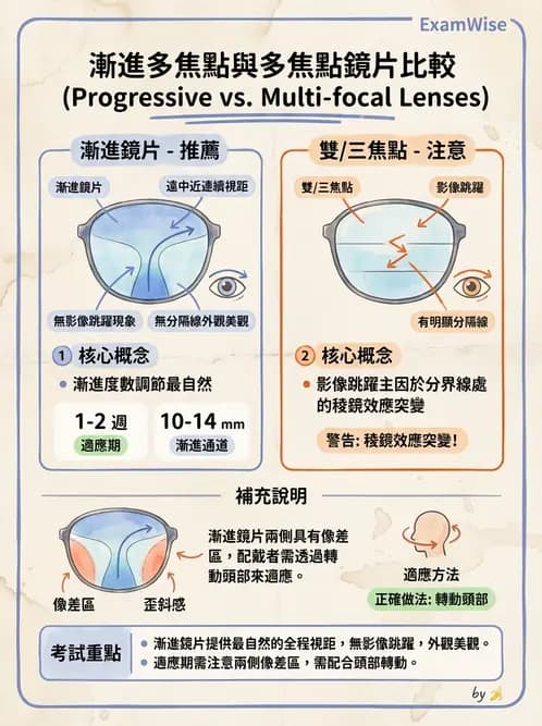驗光師 - 漸進多焦點鏡片 - AI 圖文解析預覽
