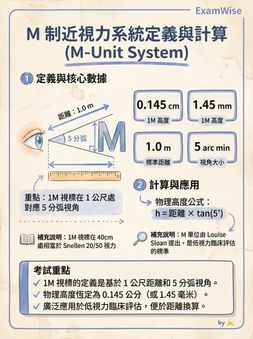 驗光師 - 放大原理與近距離光學計算 - AI 圖文解析預覽