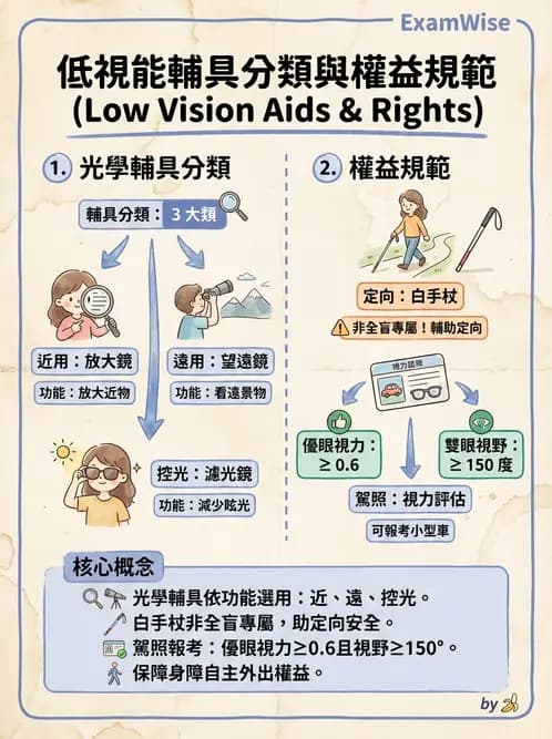 驗光師 - 定向行動與輔具社會資源 - AI 圖文解析預覽