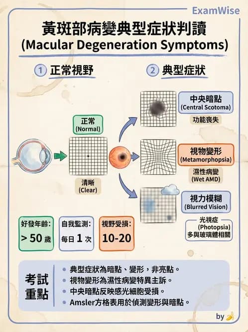 驗光師 - 老年性黃斑部及眼部退化疾病 - AI 圖文解析預覽