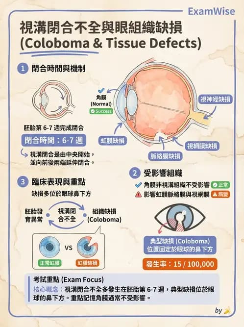 驗光師 - 眼球胚胎發育 - AI 圖文解析預覽