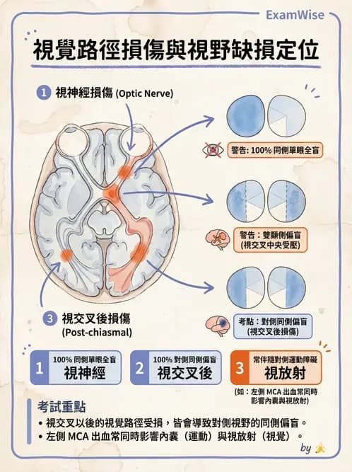 驗光師 - 視覺神經傳導系統 - AI 圖文解析預覽