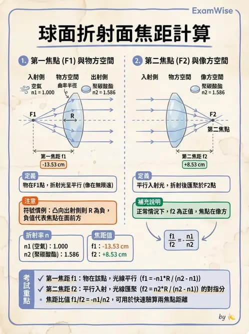 驗光師 - 透鏡屈光力與聚散度計算 - AI 圖文解析預覽
