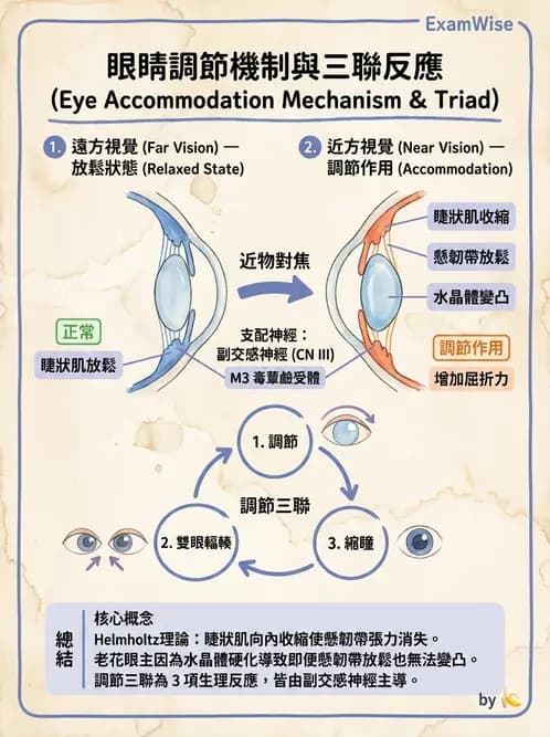 驗光師 - 調節功能異常與處置 - AI 圖文解析預覽