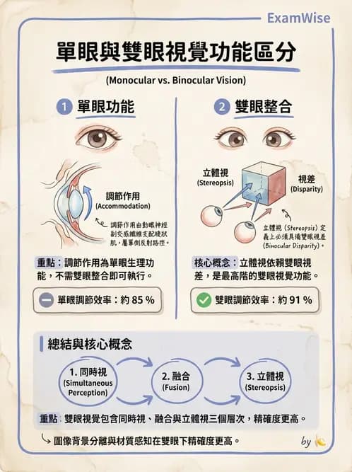驗光師 - 調節功能與立體視融像評估 - AI 圖文解析預覽