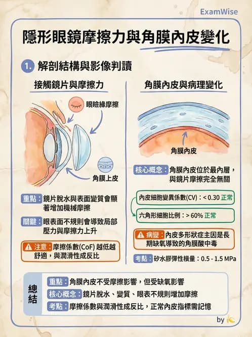 驗光師 - 軟式鏡片含水量、透氧與濕潤性 - AI 圖文解析預覽