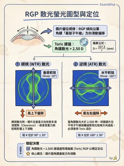 驗光師 - 硬式隱形眼鏡驗配與螢光判讀 - AI 圖文解析預覽
