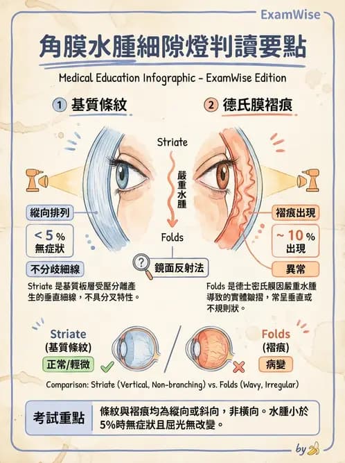 驗光師 - 角膜缺氧、水腫與變形 - AI 圖文解析預覽