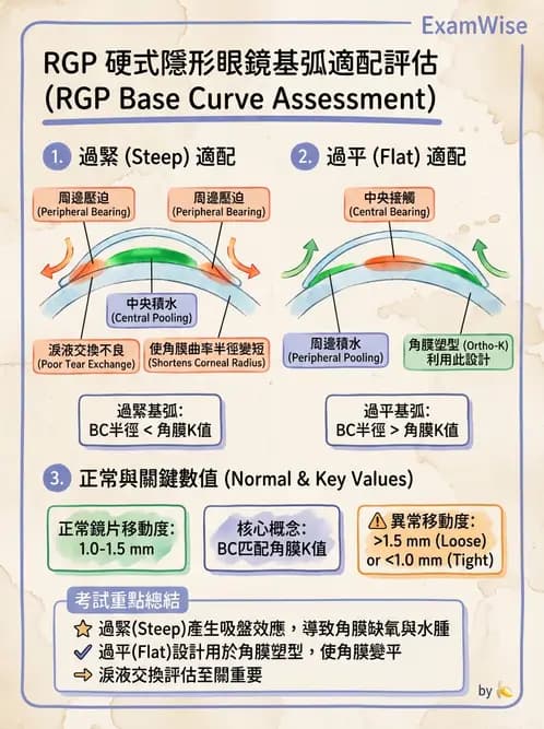 驗光師 - 硬式隱形眼鏡驗配與螢光判讀 - AI 圖文解析預覽