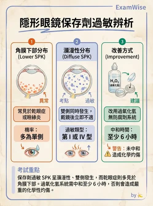 驗光師 - 結膜眼瞼反應、沉澱物與乾眼 - AI 圖文解析預覽