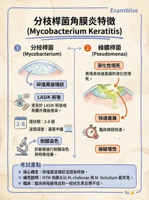 驗光師 - 感染性角結膜炎 - AI 圖文解析預覽