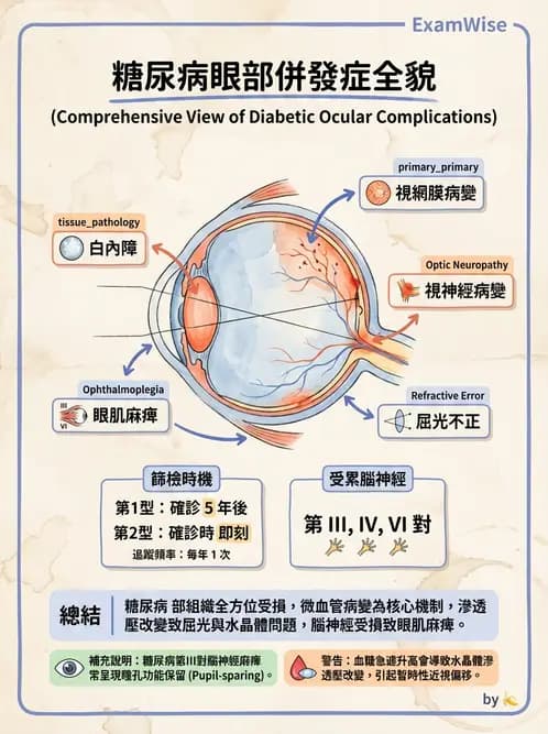 驗光師 - 糖尿病眼部病變 - AI 圖文解析預覽