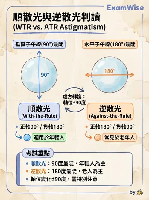驗光師 - 散光分類與臨床判讀 - AI 圖文解析預覽