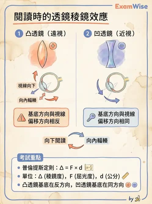 驗光師 - 稜鏡效應計算與偏心配鏡 - AI 圖文解析預覽