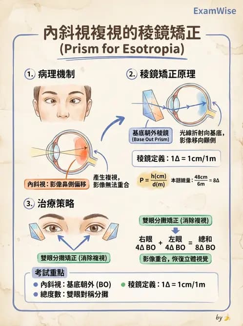 驗光師 - 稜鏡臨床應用 - AI 圖文解析預覽