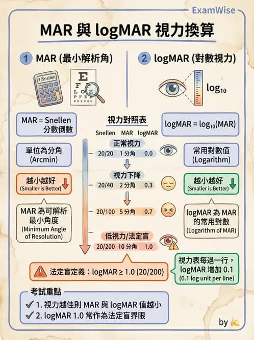 驗光師 - 視力檢查與視力值換算 - AI 圖文解析預覽