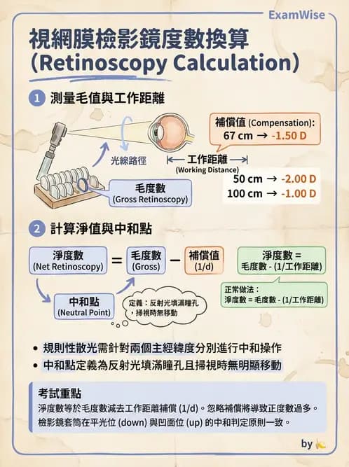 驗光師 - 視網膜檢影法 - AI 圖文解析預覽