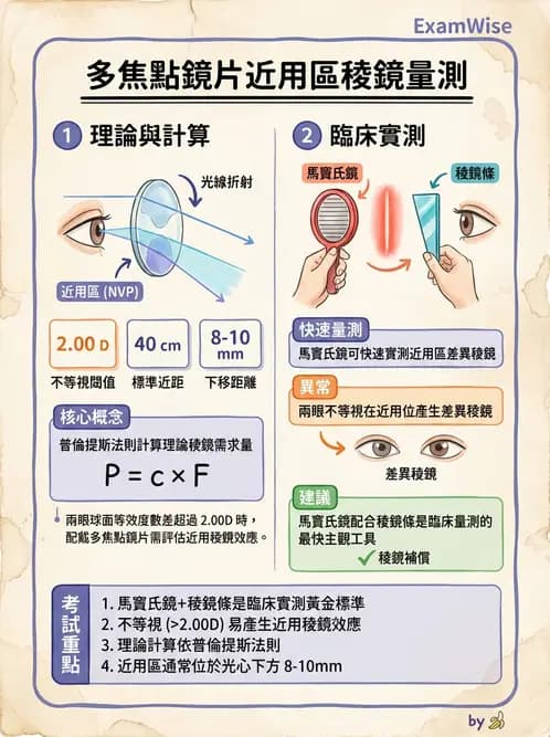 驗光師 - 稜鏡處方與垂直聚散處置 - AI 圖文解析預覽