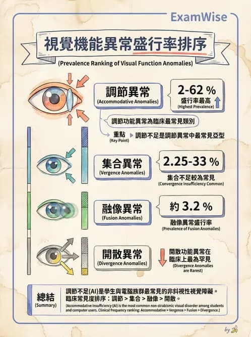 驗光師 - 水平聚散功能異常 - AI 圖文解析預覽