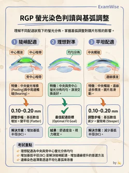 驗光師 - 硬式隱形眼鏡驗配與螢光判讀 - AI 圖文解析預覽