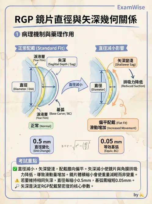 驗光師 - 硬式隱形眼鏡驗配與螢光判讀 - AI 圖文解析預覽